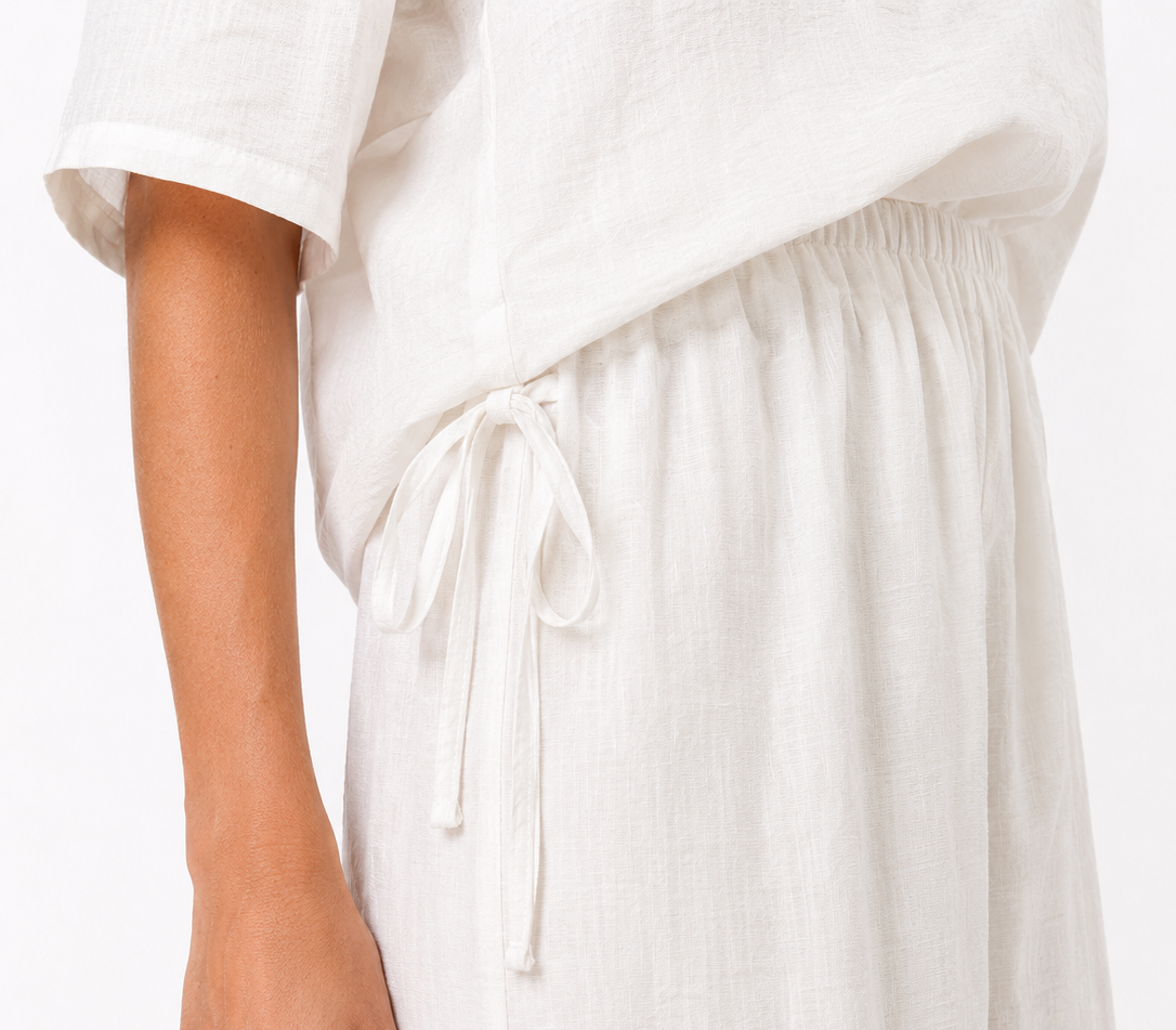 Completo blusa e pantalone palazzo