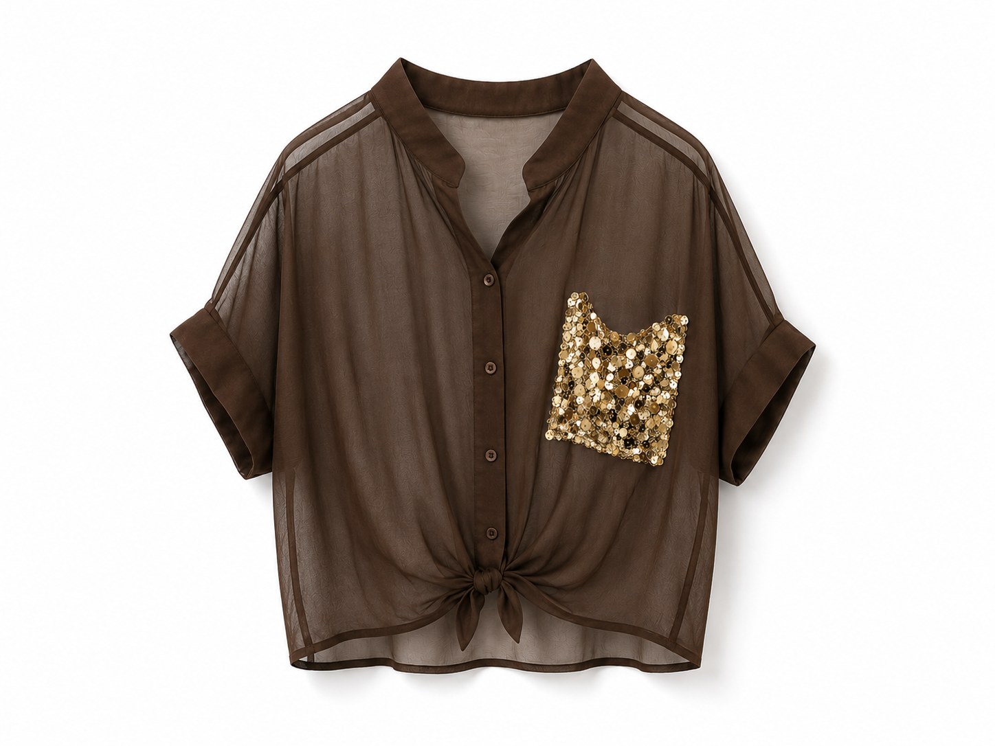 Camicia Tasca Paillettes (Disponibile in due colori)