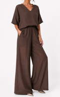Completo blusa e pantalone palazzo