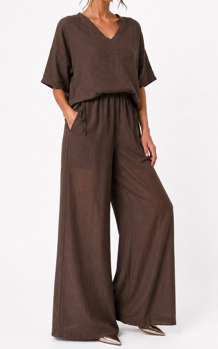 Completo blusa e pantalone palazzo